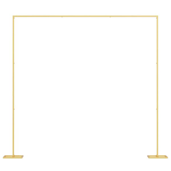 vidaXL Arco de Boda Dorado 338 x 35 x 300 cm Acero