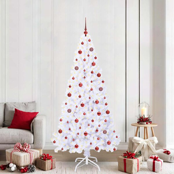 vidaXL &Aacute;rbol de Navidad artificial con 300 LED 210 cm PVC y Acero
