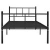 vidaXL Estructura de cama sin colch&oacute;n metal negro 90x200 cm