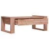vidaXL Mesa de centro de madera maciza de teca 110x60x40 cm