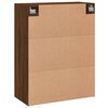 vidaXL Armario de pared madera ingeniería roble marrón 69,5x34x90 cm