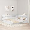 vidaXL Cama con Estanter&iacute;a Blanco 180 x 200 cm Madera contrachapada