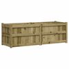 vidaXL Jardinera de madera de pino impregnada 150x50x50cm