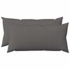 vidaXL Funda de almohada 2 uds. HEERLEN Gris Claro 40 x 80 cm Tela
