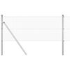 vidaXL Cerca de Alambre Soldado Plateado 0.8 x 10 m