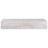 vidaXL Estante de pared con cajón 2 uds MDF gris hormigón 60x23,5x10cm