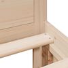 vidaXL Cama sin colch&oacute;n con cabecero madera maciza de pino 200x200 cm