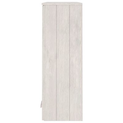 vidaXL Aparador superior HAMAR madera maciza pino blanco 85x35x100 cm