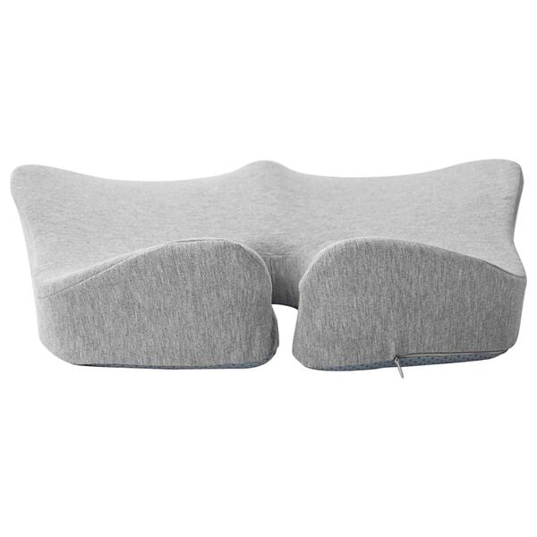 vidaXL Almohada para el asiento Gris Claro 50 x 43 x 10 cm