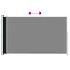 vidaXL Toldo lateral retráctil para patio negro 200x300 cm
