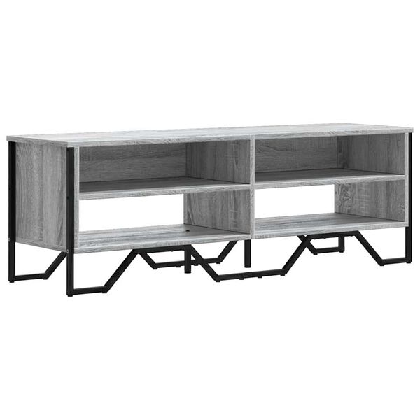 vidaXL Mueble de TV madera de ingeniería gris sonoma 122x34x41 cm