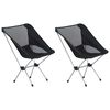 vidaXL Sillas camping plegables 2 uds con bolsa aluminio 54x50x65 cm