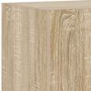 vidaXL Mueble de TV de pared con luces LED roble Sonoma 30,5x35x70 cm
