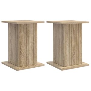 vidaXL Soporte de plantas 2 uds. Roble Sonoma 30,5 x 30 x 43 cm