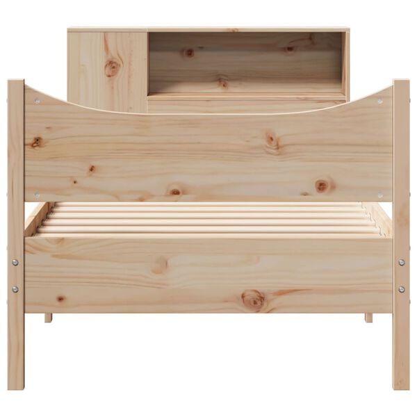vidaXL Estructura de cama sin colch&oacute;n madera maciza de pino 90x200 cm