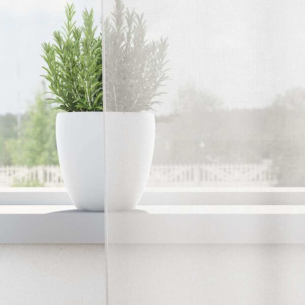 vidaXL Cortinas de gasa con bolsillos para varillas 2 uds. blanco