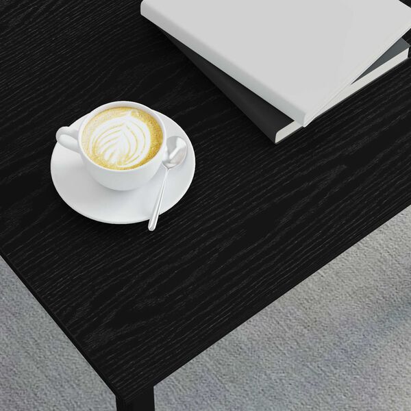 vidaXL Mesa de Caf&eacute; Roble Negro 50 x 50 x 36 cm Madera de ingenier&iacute;a