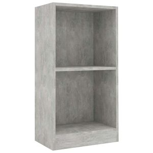 vidaXL Estanter&iacute;a de madera de ingenier&iacute;a gris hormig&oacute;n 40x24x75 cm