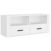vidaXL Mueble para TV madera contrachapada blanco 100x35x40 cm
