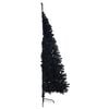 vidaXL &Aacute;rbol de Navidad Artificial Preiluminado Negro 180 cm PVC