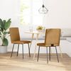 vidaXL Sillas de comedor 2 unidades terciopelo marrón