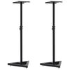 vidaXL Soportes para altavoces de estudio 2 unidades acero negro