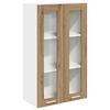 vidaXL Mueble colgante con puerta Roble artesanal 60 x 31 x 100 cm