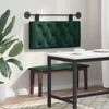 vidaXL Cabecera Colgante Verde oscuro 90 x 55 x 7 cm Terciopelo