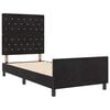 vidaXL Cama tipo Box Spring con cabecera Negro 100 x 200 cm Terciopelo