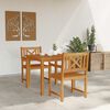 vidaXL Conjunto de Comedor de Jard&iacute;n 3 pcs Marr&oacute;n