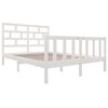 vidaXL Estructura de cama madera maciza de pino blanco 120x200 cm
