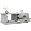 vidaXL Mesa de centro madera contrachapada gris hormigón 90x50x35 cm