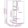 vidaXL Armario botiqu&iacute;n madera ingenier&iacute;a roble artisian 30x41x77,5 cm