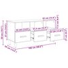 vidaXL Mueble de TV Madera vieja 102 x 36 x 50 cm Madera de ingenier&iacute;a