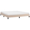 vidaXL Estructura cama sin colchón cuero sintético capuchino 180x200cm