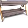 Baninni Cuna de colecho para beb&eacute;s 2 en 1 Elia 92x55x82 cm gris taupe