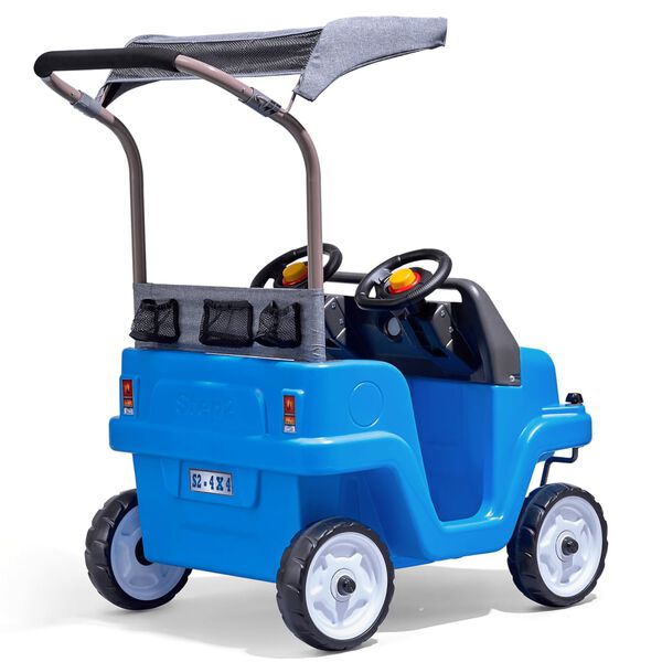 Step2 Coche de empuje para ni&ntilde;os lado a lado SUV azul
