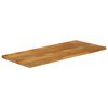 vidaXL Tablero de mesa borde natural madera maciza mango 140x60x2,5 cm