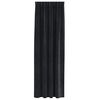 vidaXL Cortinas opacas 2 pcs Negro 140 x 245 cm Terciopelo