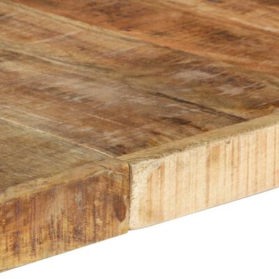 vidaXL Mesa de comedor madera de mango rugosa 140x140x75 cm