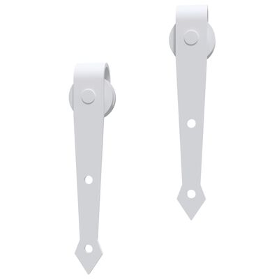 vidaXL Kit herrajes para puertas correderas de 200 cm de acero blanco