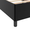 vidaXL Estructura de cama con colch&oacute;n Negro 200 x 200 cm tela