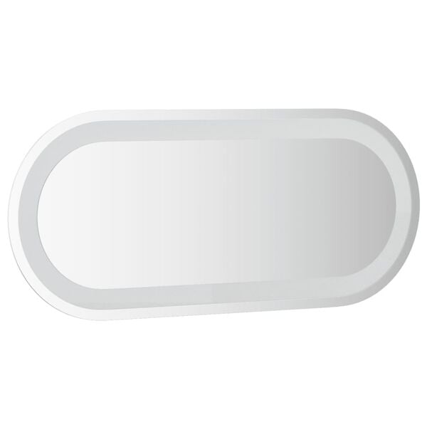 vidaXL Espejo de baño LED ovalado 70x30 cm