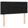 vidaXL Cama box spring con colch&oacute;n tela negro 120x200 cm