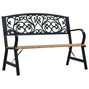 vidaXL Banco de jard&iacute;n de madera 120 cm
