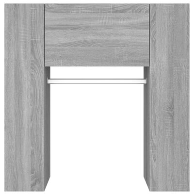 vidaXL Mueble de recibidor 2 uds madera contrachapada gris Sonoma