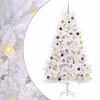 vidaXL &Aacute;rbol de Navidad artificial con ramas articuladas Blanco LED