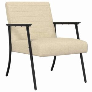 vidaXL sill&oacute;n Crema 59 x 75 x 78 cm tela