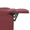 vidaXL Sill&oacute;n reclinable el&eacute;ctrico tela rojo tinto