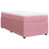 vidaXL Cama box spring con colch&oacute;n terciopelo rosa 90x190 cm